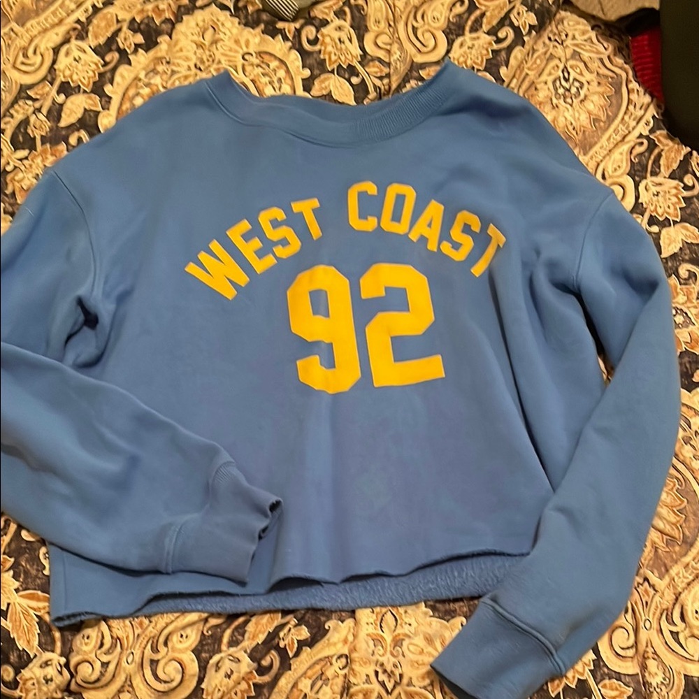 Zoe + Liv Blue Graphic Sweatshirt